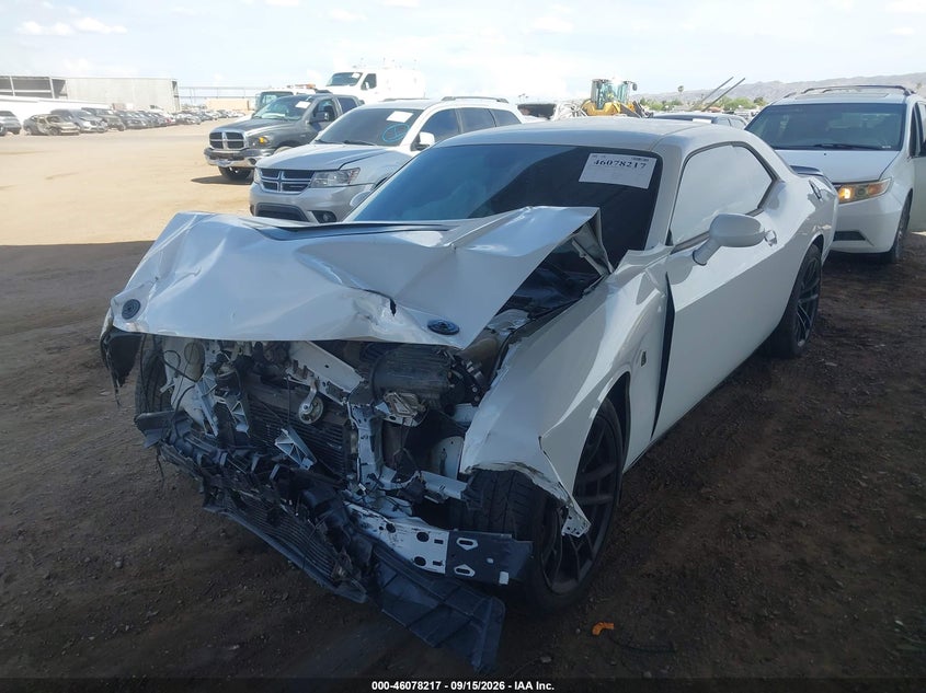Vin: 2c3cdzfj9kh587467, lot: 46577764, dodge challenger r/t scat pack 20192