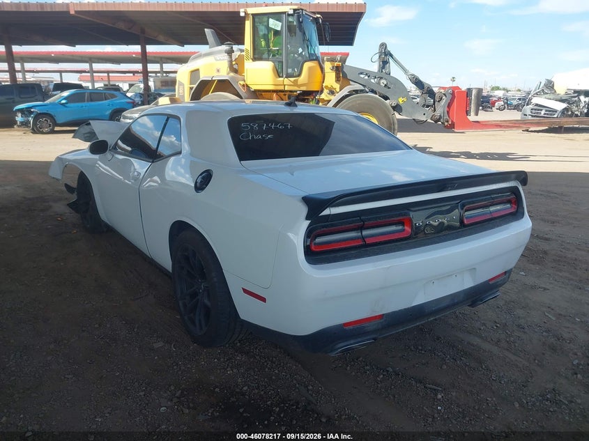 Vin: 2c3cdzfj9kh587467, lot: 46577764, dodge challenger r/t scat pack 20193