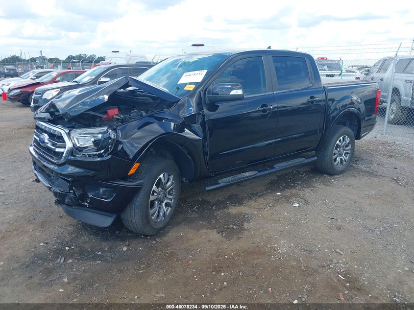 Vin: 1fter4fh0lla15651, lot: 46577781, ford ranger lariat 20202
