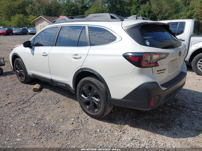 Vin: 4s4btgkd7l3117338, lot: 46577813, subaru outback onyx edition xt 20203