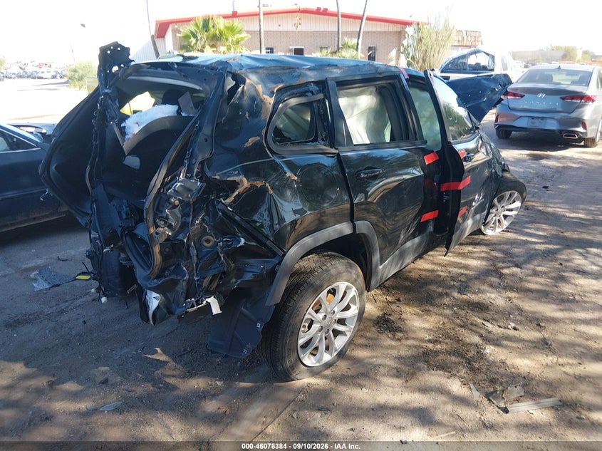 Vin: 1c4pjlcbxld596502, lot: 46577931, jeep cherokee latitude fwd 20204