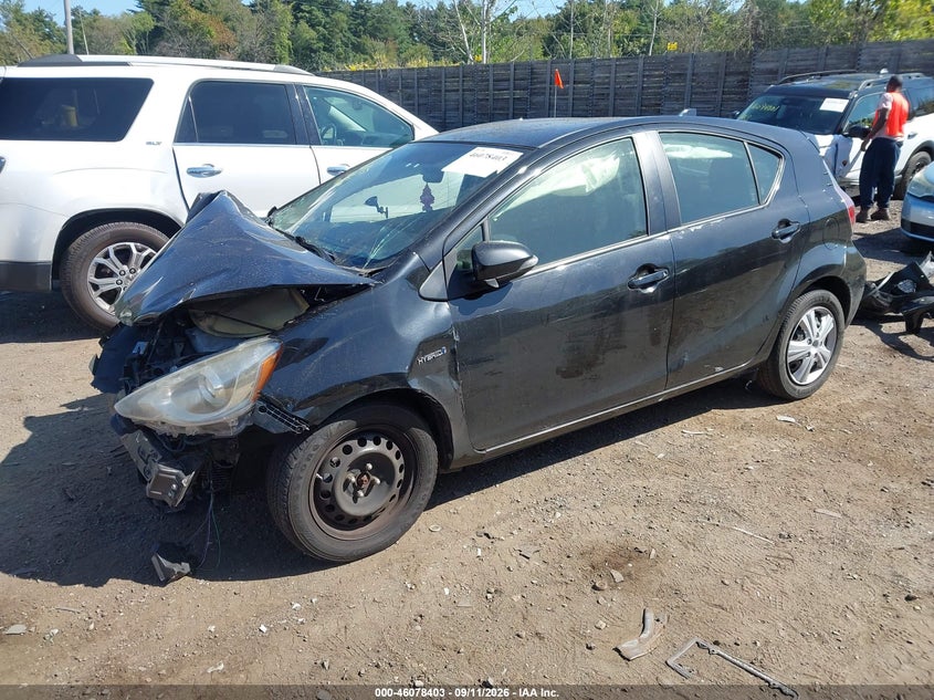 Vin: jtdkdtb35g1121388, lot: 46577950, toyota prius c two 20162