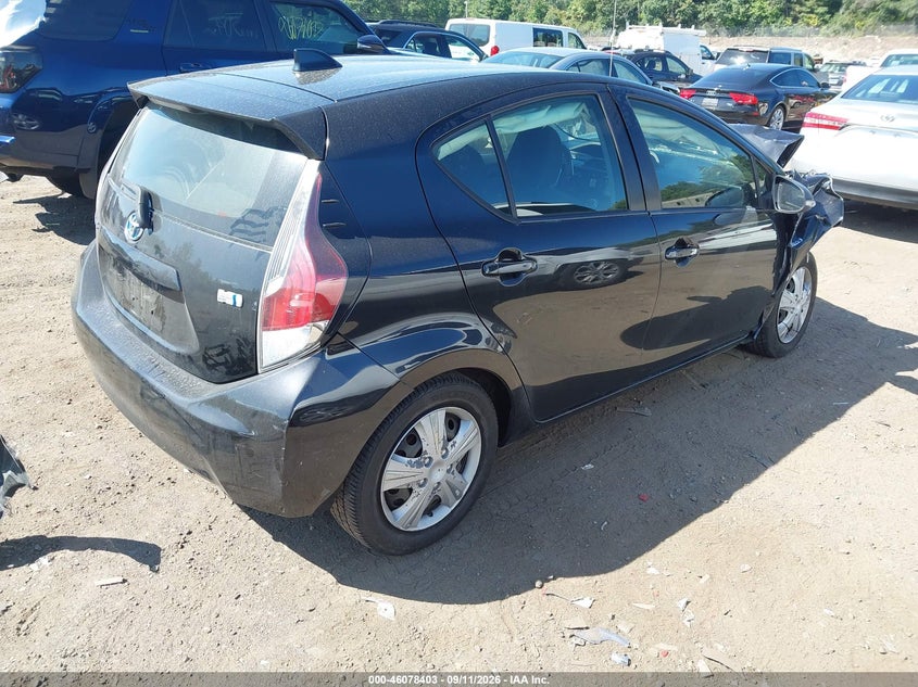 Vin: jtdkdtb35g1121388, lot: 46577950, toyota prius c two 20164