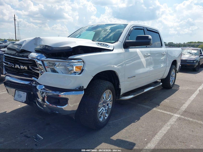 Vin: 1c6srfft7ln418850, lot: 46577995, ram 1500 big horn  4x4 5'7 box 20202