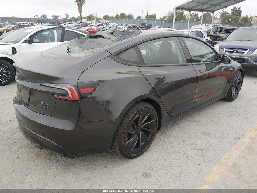 Vin: 5yj3e1et9rf888883, lot: 46578006, tesla model 3 performance all-wheel drive 20244