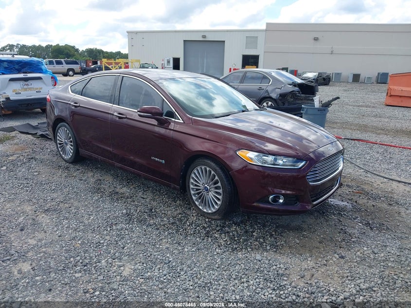 Vin: 3fa6p0ru6dr289232, lot: 46578012, ford fusion hybrid titanium 2013 img_1