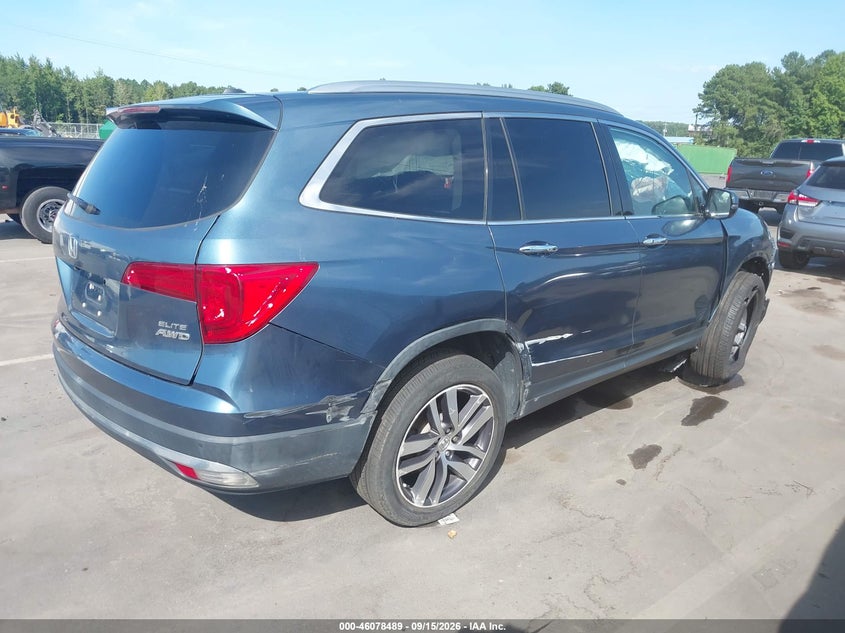 Vin: 5fnyf6h07hb066910, lot: 46578036, honda pilot elite 20174