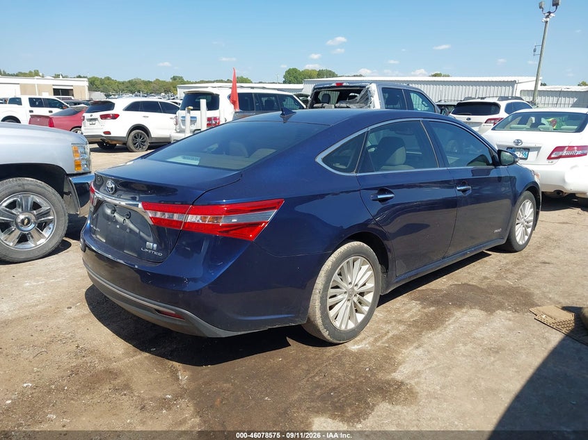 Vin: 4t1bd1eb7du008684, lot: 46578122, toyota avalon hybrid limited 20134