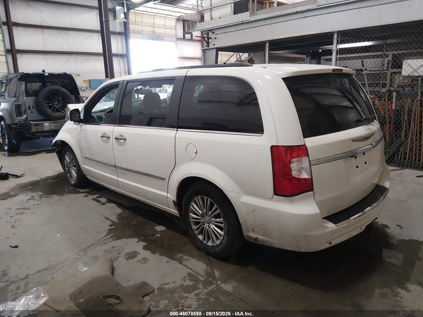 Vin: 2c4rc1cg4dr558331, lot: 46578145, chrysler town & country touring-l 20133