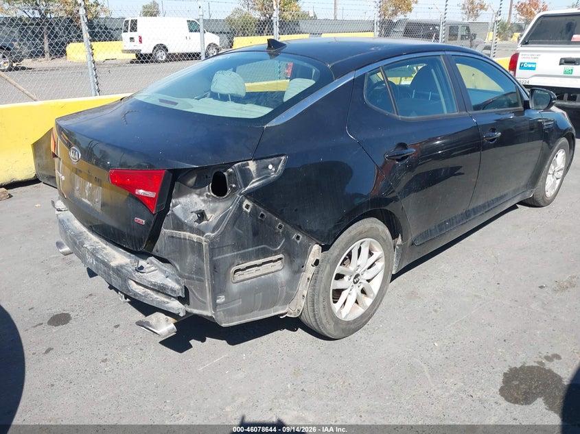 Vin: knagm4a75b5129487, lot: 46578191, kia optima lx 20114