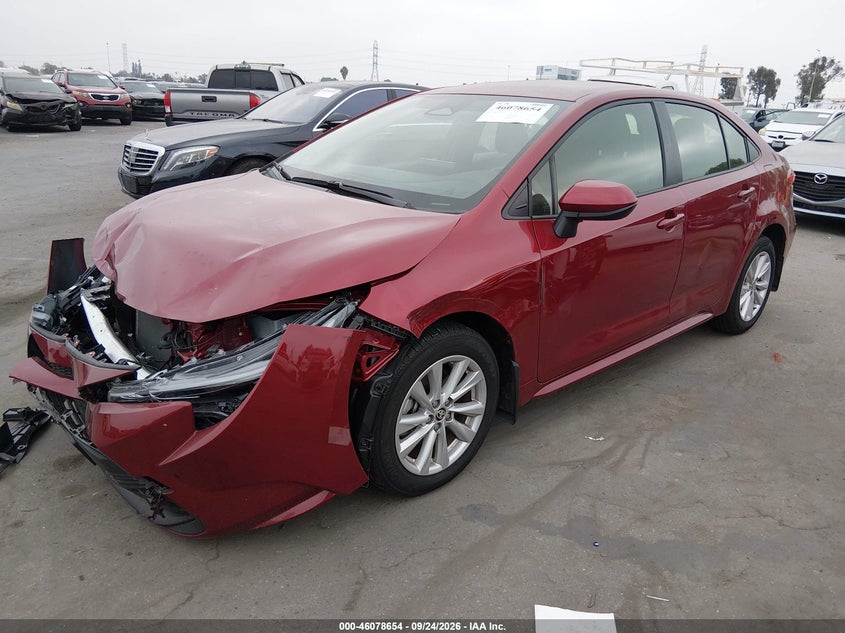 Vin: jtdbcmfe9s3108466, lot: 46578201, toyota corolla hybrid le 20252