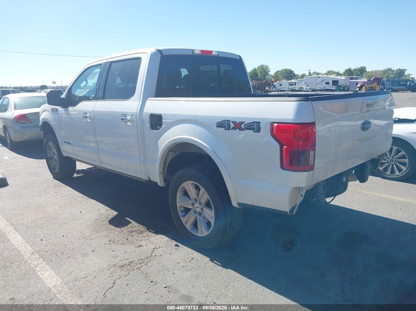 Vin: 1ftfw1e17jfd86849, lot: 46578280, ford f-150 lariat 20183