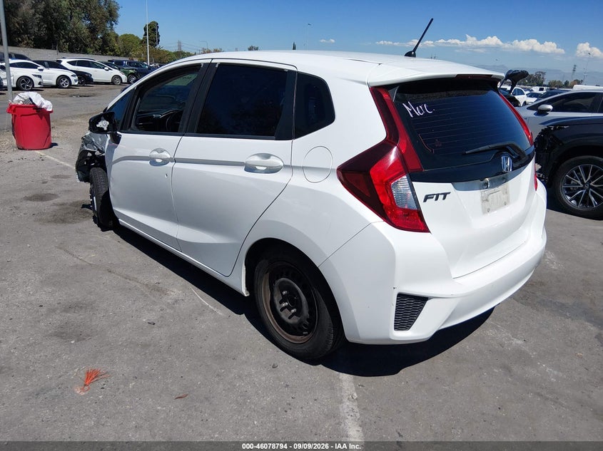 Vin: jhmgk5h55gx016815, lot: 46578341, honda fit lx 20163