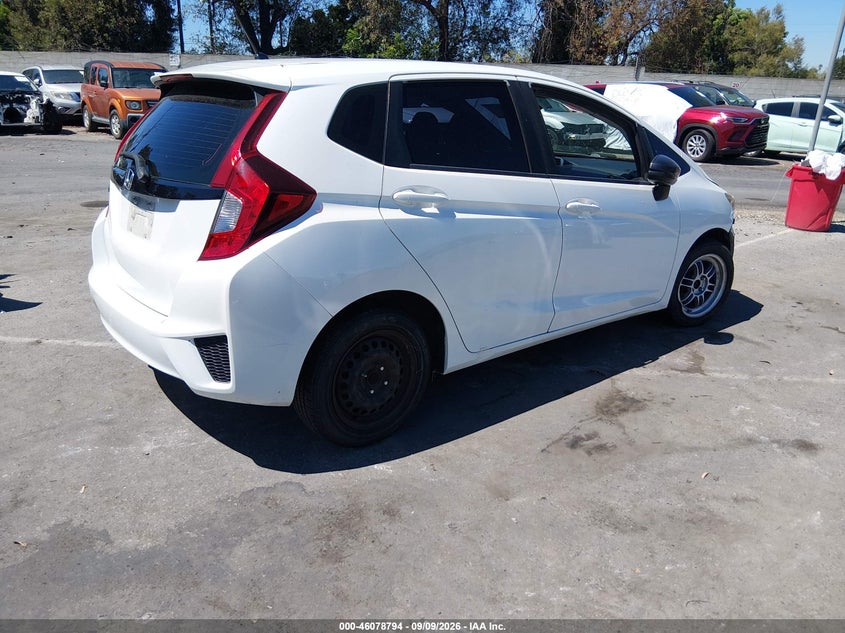 Vin: jhmgk5h55gx016815, lot: 46578341, honda fit lx 20164