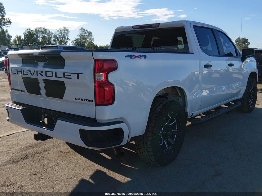 Vin: 1gcpybek0mz261093, lot: 46578472, chevrolet silverado 1500 4wd  short bed custom 20214