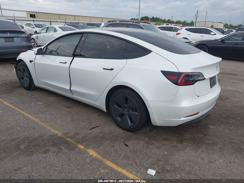 Vin: 5yj3e1ea2mf955489, lot: 46578559, tesla model 3 standard range plus rear-wheel drive 20213