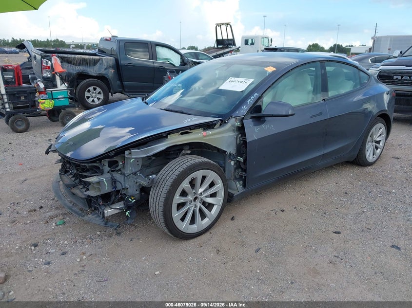 Vin: 5yj3e1ea4pf617161, lot: 46578573, tesla model 3 rear-wheel drive 20232