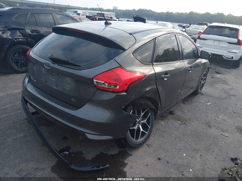 Vin: 1fadp3m22jl209983, lot: 46578585, ford focus sel 20184