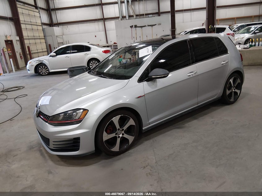 Vin: 3vw5t7auxfm063911, lot: 46578614, volkswagen golf gti 2.0t se 4-door 20152
