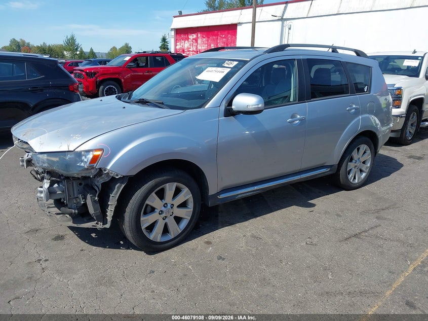 2011 Mitsubishi Outlander, Удар спереду, IAAI, VIN JA4JT3AWXBU042536 — фото 2