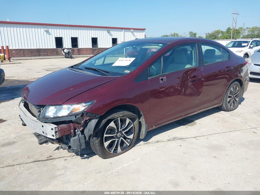 Vin: 19xfb2f84ee014513, lot: 46578683, honda civic ex 20142