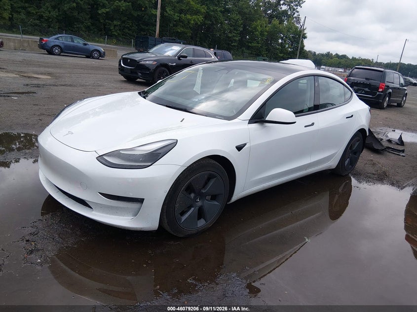 Vin: 5yj3e1eb2nf163773, lot: 46578753, tesla model 3 long range dual motor all-wheel drive 20222