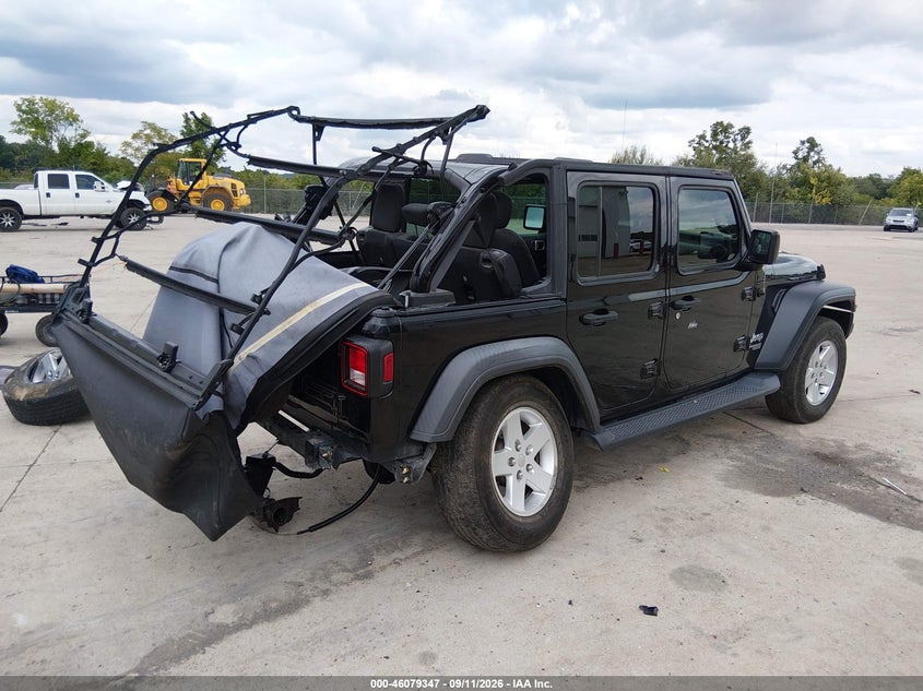 Vin: 1c4hjxdg1jw274113, lot: 46578894, jeep wrangler unlimited sport 4x4 20184