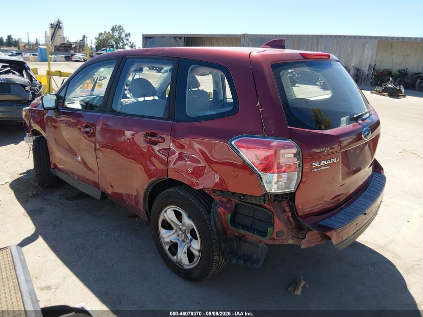 Vin: jf2sjaac9jh448746, lot: 46578917, subaru forester 2.5i 20183