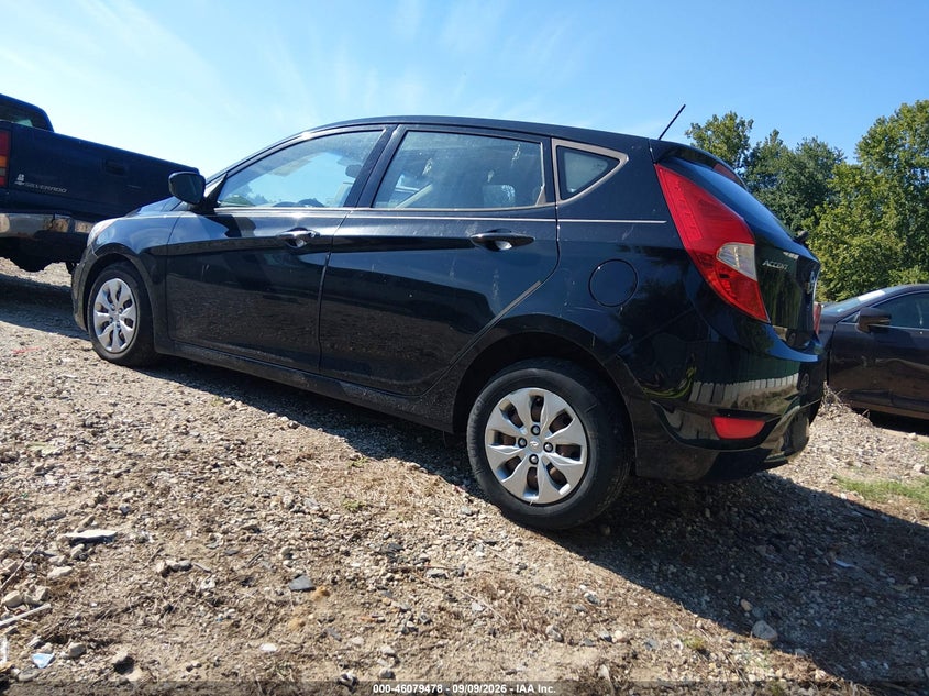 Vin: kmhct5ae5hu348033, lot: 46579025, hyundai accent se 20173