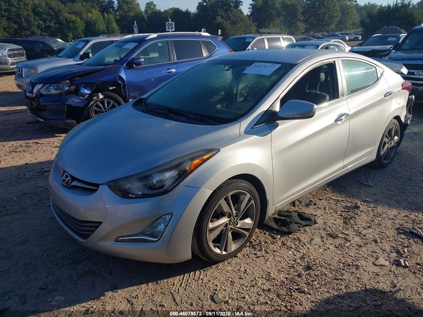 Vin: kmhdh4ae3fu425432, lot: 46579119, hyundai elantra limited 20152