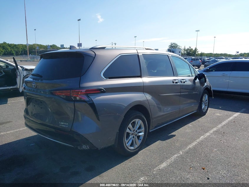 Vin: 5tdzskfc6rs112438, lot: 46579169, toyota sienna limited 20244