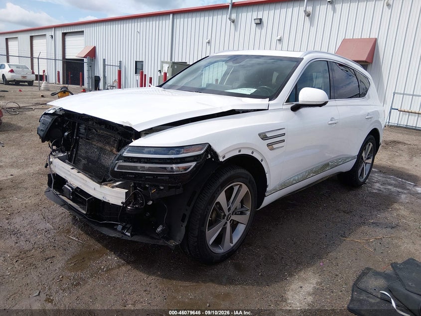Vin: kmuhcesc7mu036469, lot: 46579193, genesis gv80 3.5t awd advanced 20212