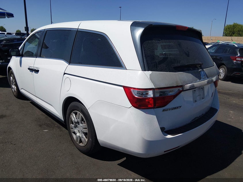 Vin: 5fnrl5h20cb096428, lot: 46579206, honda odyssey lx 20123