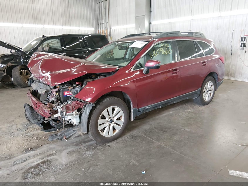 Vin: 4s4bsbfc8g3243219, lot: 46579207, subaru outback 2.5i premium 20162