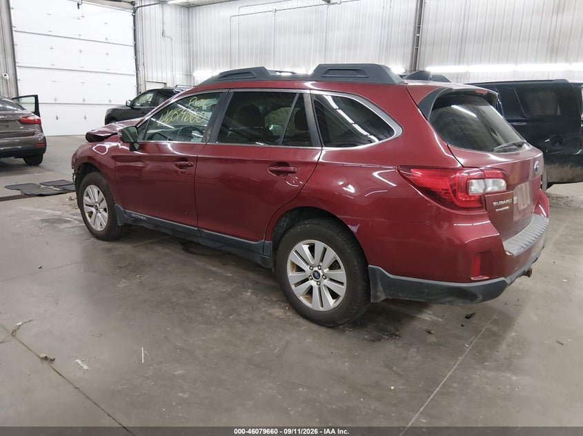 Vin: 4s4bsbfc8g3243219, lot: 46579207, subaru outback 2.5i premium 20163