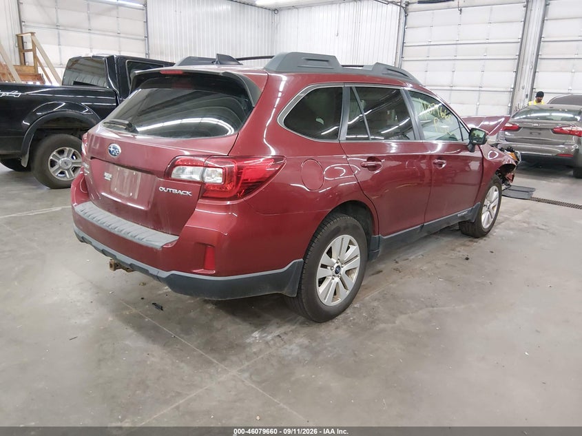 Vin: 4s4bsbfc8g3243219, lot: 46579207, subaru outback 2.5i premium 20164
