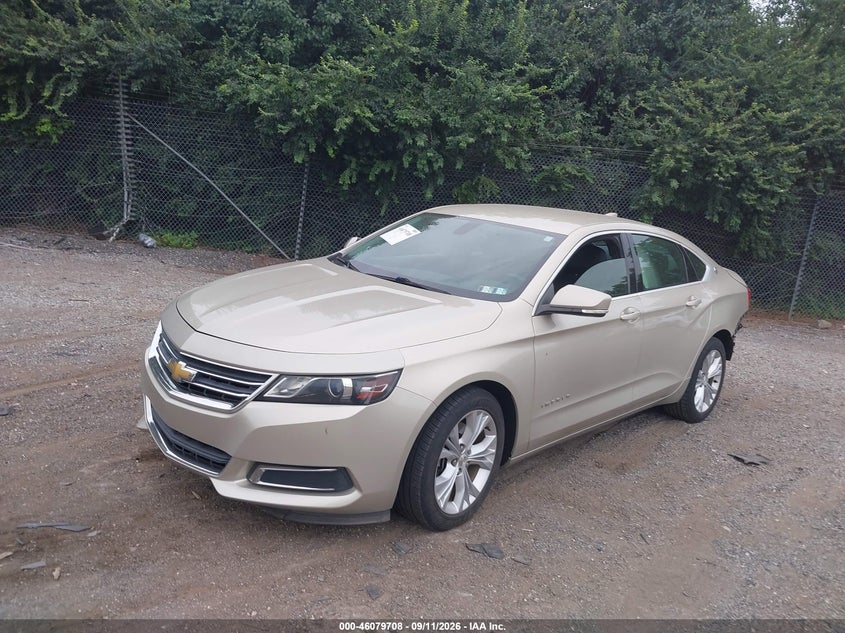 Vin: 2g1125s38f9229987, lot: 46579255, chevrolet impala 2lt 20152