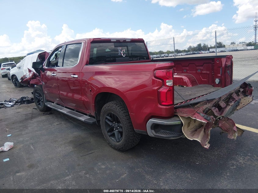 Vin: 1gcuyged0lz322135, lot: 46579317, chevrolet silverado 1500 4wd  short bed ltz 20203