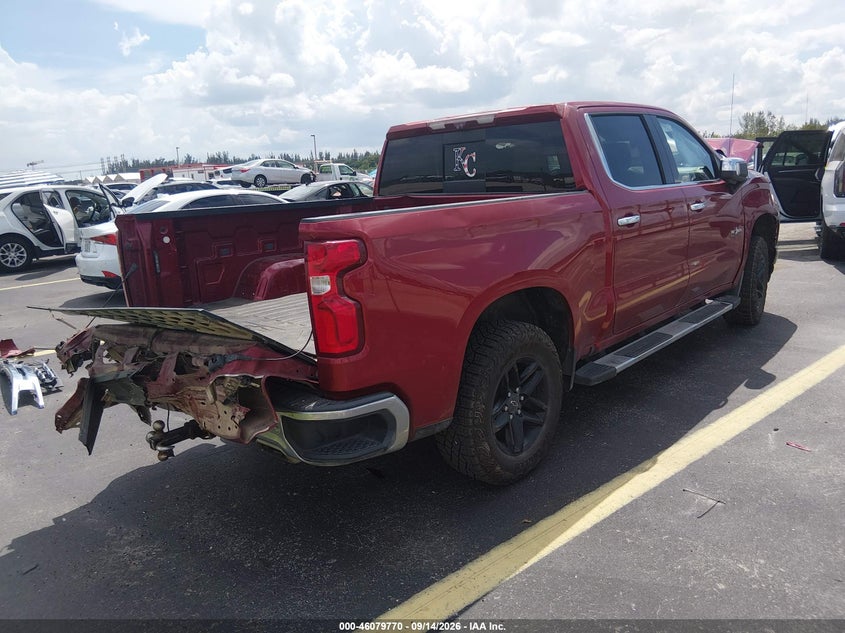 Vin: 1gcuyged0lz322135, lot: 46579317, chevrolet silverado 1500 4wd  short bed ltz 20204
