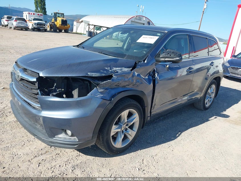 Vin: 5tddkrfh1fs168412, lot: 46579444, toyota highlander limited platinum v6 20152