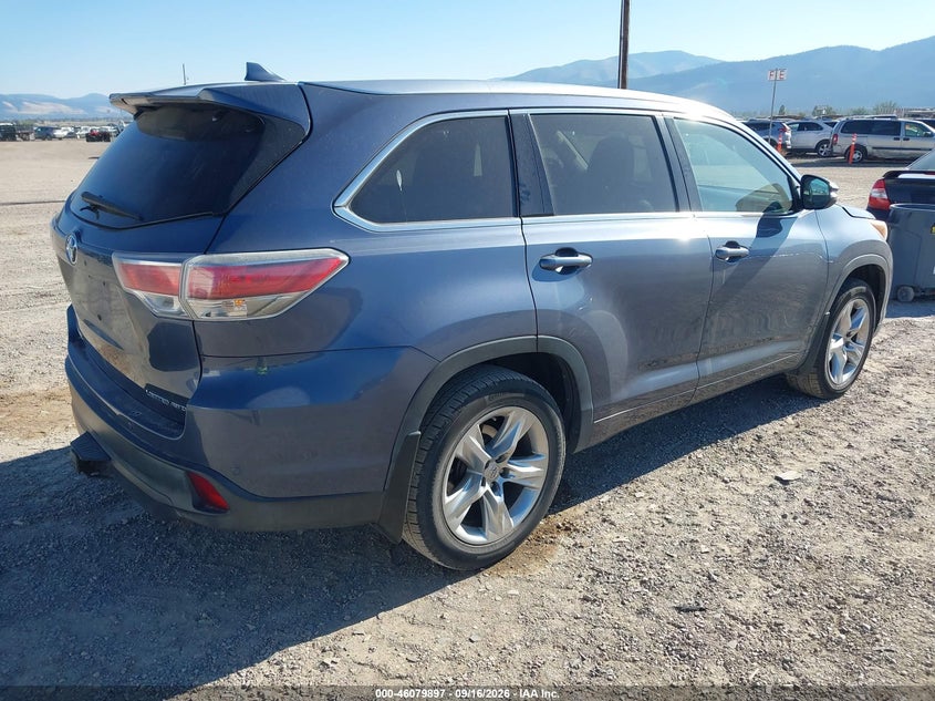 Vin: 5tddkrfh1fs168412, lot: 46579444, toyota highlander limited platinum v6 20154