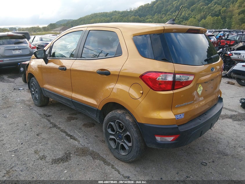 Vin: maj6s3flxmc418566, lot: 46579496, ford ecosport s 20213