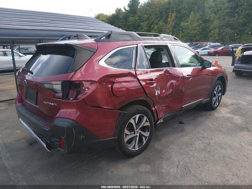 Vin: 4s4btanc1m3210597, lot: 46579555, subaru outback limited 20214