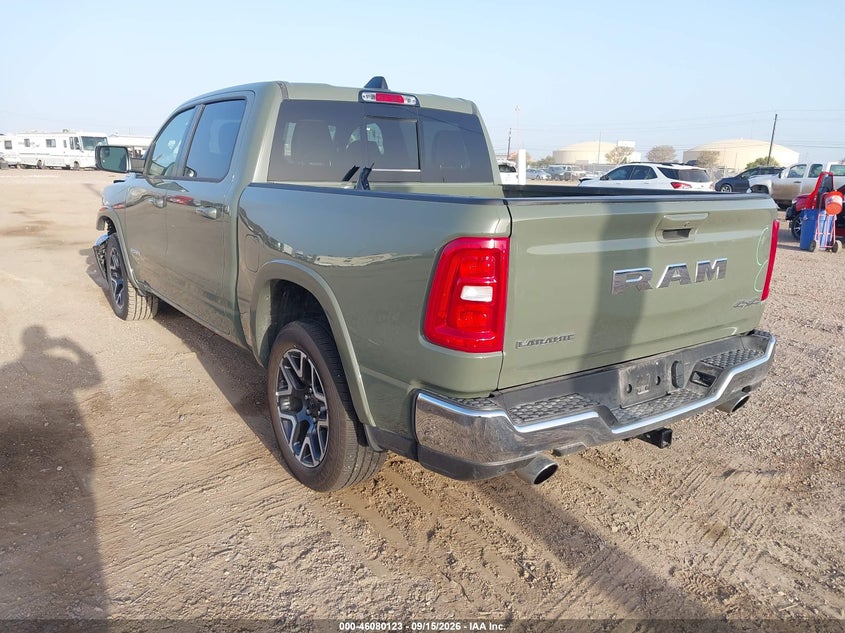 Vin: 1c6srfjp9tn364994, lot: 46579670, ram 1500 laramie  4x4 5'7 box 20263