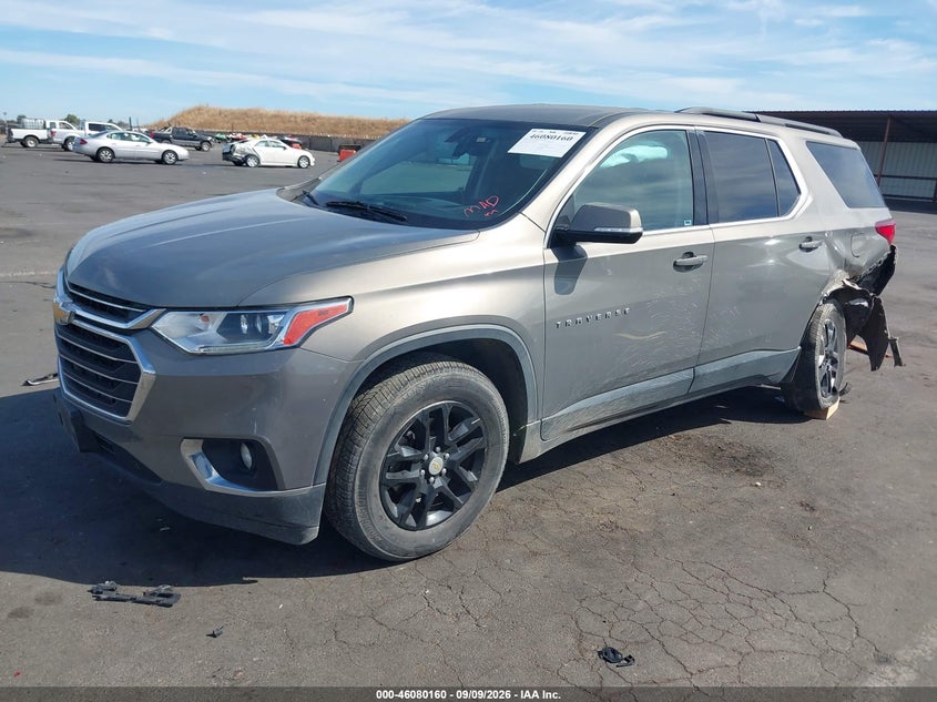 Vin: 1gnergkw0kj174595, lot: 46579707, chevrolet traverse 1lt 20192