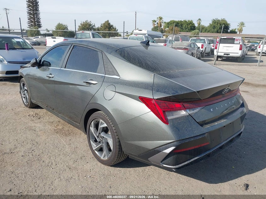 Vin: kmhln4dj7ru107685, lot: 46579774, hyundai elantra hybrid limited 20243