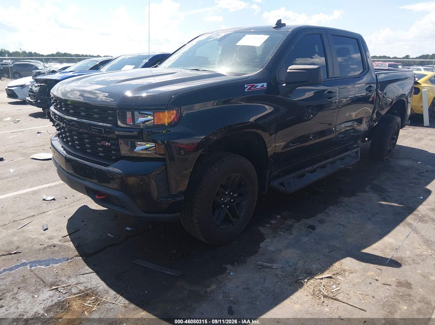 Vin: 1gcpycef3mz447560, lot: 46579863, chevrolet silverado 1500 4wd  short bed custom trail boss 20212