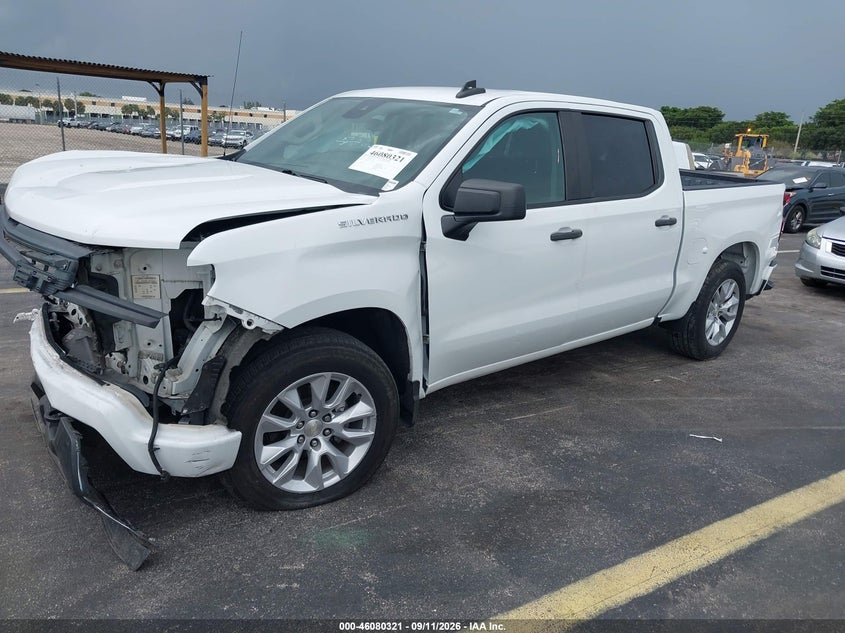 Vin: 3gcpabek5ng532350, lot: 46579868, chevrolet silverado 1500 2wd  short bed custom 20222