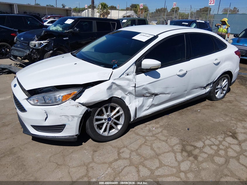 Vin: 1fadp3f20hl304503, lot: 46580036, ford focus se 20172