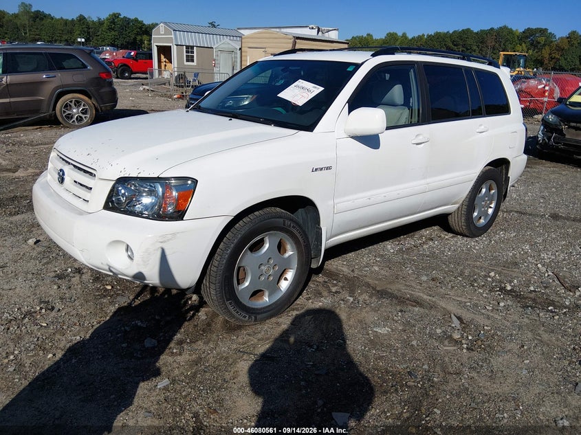 TOYOTA HIGHLANDER 2004 VIN JTEDP21A540041032